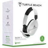 Turtle Beach Casque gaming multiplateforme Recon 70 - Xbox Series X|S, Xbox One, PC, Nintendo Switch, et appareils mobiles avec prise 3,5 mm - microphone à bascule, écouteurs de 40 mm  over-ear Blanc, Xbox One, PC, Nintendo Switch, et appareils mobiles avec prise 3,5 mm - microphone à bascule, écouteurs de 40 mm, Avec fil, Gaming, 20 - 20000 Hz, 420 g, Casque, Blanc