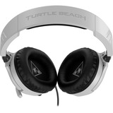 Turtle Beach Recon 70 Console Blanche Casque de gaming multiplateforme pour Xbox Series X ou S et PS5, PS4, PS4 Pro, PC et Appareils Mobiles avec prise 3,5 mm casque gaming over-ear Blanc, PS4, PS4 Pro, PC et Appareils Mobiles avec prise 3,5 mm, Avec fil, Gaming, 20 - 20000 Hz, 420 g, Casque, Blanc