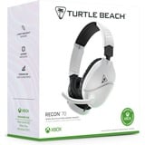 Turtle Beach Recon 70 Xbox Console Blanche Casque de gaming multiplateforme pour Xbox Series X, Xbox Series S et Xbox One, PS5, PS4, PS4 Pro, PC et Appareils Mobiles avec prise 3,5 mm casque gaming over-ear Blanc, Xbox Series S et Xbox One, PS5, PS4, PS4 Pro, PC et Appareils Mobiles avec prise 3,5 mm, Avec fil, Gaming, 20 - 20000 Hz, 420 g, Casque, Blanc