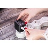 Verbatim Adaptateur universel de voyage UTA-01, Prise de voyage Noir, 2x USB-A