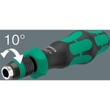 Wera Kraftform Kompakt 838 RA-R M Set 1, Set d'embouts de vissage Noir/Vert, 15 pièces