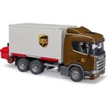 bruder Camion logistique Scania Super 560R UPS avec chariot élévateur et palettes, Modèle réduit de voiture 03582