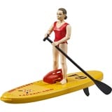 bruder Maître-nageur bworld avec Stand up Paddle, Figurine 62785