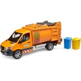 bruder Mercedes Benz Sprinter, camion poubelle municipal, Modèle réduit de voiture Échelle 1:16