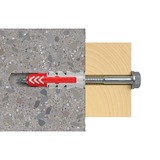 fischer Cheville DUOPOWER 10x50 BigBox Gris clair/Rouge