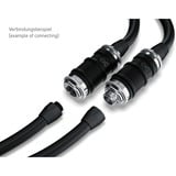 Alphacool ES Schnellverschluss BLH1A PushIn Femelle IG, Connecteur Chrome/noir (mat)