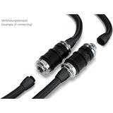 Alphacool ES Schnellverschluss BLH1A PushIn Femelle IG, Connecteur Chrome/noir (mat)