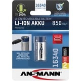 Ansmann Batterie Li-Ion 16340 850mAh avec prise de charge 