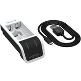 Ansmann Comfort Mini Pile domestique CC, USB, Chargeur Blanc/Noir, Hybrides nickel-métal (NiMH), AA, AAA