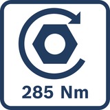 Bosch Clé à chocs sans fil GDX 18V-285 Professional solo, 18Volt, Visseuse à choc Bleu