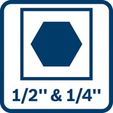 Bosch Clé à chocs sans fil GDX 18V-285 Professional solo, 18Volt, Visseuse à choc Bleu