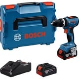 Bosch GSR 18V-65 Professional 2100 tr/min Clé 1,06 kg Noir, Bleu, Perceuse/visseuse Bleu, Perceuse à poignée pistolet, Clé, Noir, Bleu, 2100 tr/min, 550 tr/min, 2100 tr/min