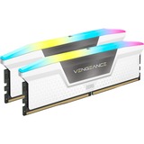 Corsair 64 Go DDR5-5600 Kit, Mémoire vive Blanc, CMH64GX5M2B5600C36W, Vengeance RGB