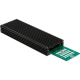 DeLOCK Boîtier externe USB-C Combo pour SSD M.2 NVMe PCIe ou SATA, Boîtier disque dur Noir