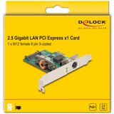 DeLOCK Carte réseau PCI Express x1 2,5 Gigabit LAN 1x M12 