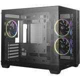 DeepCool CG330 3F boîtier mini tower Noir | 3x USB-A | Verre Trempé