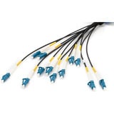 Digitus Câble universel Breakout en fibre optique, duplex, connecteur LC/UPC, monomode OS2 Noir