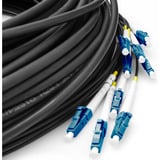 Digitus Câble universel Breakout en fibre optique, duplex, connecteur LC/UPC, monomode OS2 Noir