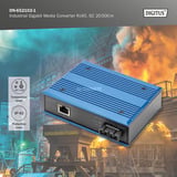 Digitus Convertisseur de média Gigabit industriel RJ45, SC 20 km, Media Converter 