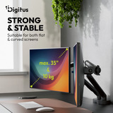 Digitus DA-90471, Support de moniteur Noir