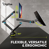 Digitus DA-90471, Support de moniteur Noir