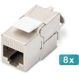 Digitus Module Keystone CAT 6A blindé sans outil 8 pcs, Module de Keystone 