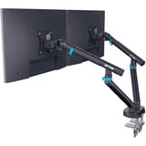 Digitus Support de moniteur design double, 2x 35", 2x 10 kg Noir