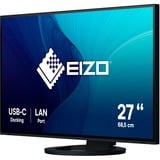 EIZO EV2795-BK 27" Moniteur Noir, 1x DisplayPort, 1x HDMI, 2x USB-C, 3x USB-A, 1x RJ-45