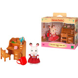 EPOCH Sylvanian Families - Ensemble bureau sœur lapin en chocolat, Jouets de construction 