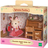 EPOCH Sylvanian Families - Ensemble bureau sœur lapin en chocolat, Jouets de construction 