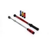 GEDORE ensemble de changement de roue rouge, 5 pièces, Clé dynamométrique Noir/Rouge