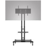 HAGOR 8209 support d'écran plat pour bureau 139,7 cm (55") Noir Sol, Système de support Noir, Autonome, 50 kg, 81,3 cm (32"), 139,7 cm (55"), 600 x 400 mm, Noir