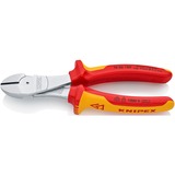 KNIPEX Couteaux latéraux motorisés 7406180, Tenailles de cran Rouge/Jaune