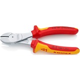 KNIPEX Couteaux latéraux motorisés 7406180, Tenailles de cran Rouge/Jaune