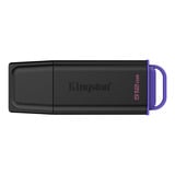 Kingston DataTraveler Exodia 512 Go, Clé USB Noir/lilas, USB-A 3.2 Gen 1 (5 Gbit/s)