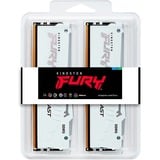 Kingston FURY 32 Go DDR5-6000 Kit, Mémoire vive Blanc, KF560C30BWAK2-32, Fury Beast RGB, XMP