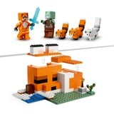 LEGO Minecraft - Le refuge renard, Jouets de construction 21178