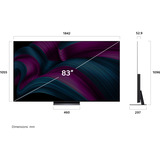 LG  83" Ultra HD TV OLED Noir/gris