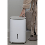 Meaco Dry Arete One 12L Déshumidificateur à compresseur et purificateur d'air Blanc/Beige