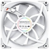 Montech AX140 PWM 140x140x25 ventilateur de boîtier RGB  Blanc, 140 x 140 x 25 mm