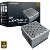 Montech MONTECH CENTURY II 750 alimentation modulaire 750 watt Argent, 1x 12V-2x6, 4x PCIe