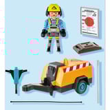 PLAYMOBIL Action Heroes Ouvrier du bâtiment avec burin, Jouets de construction 