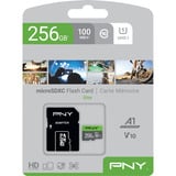 PNY Elite microSD 256 GB, Carte mémoire Gris/Vert
