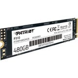 Patriot P310 M.2 480 Go PCI Express 3.0 NVMe SSD 480 Go, M.2, 1700 Mo/s