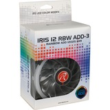 RAIJINTEK IRIS 12 RBW ADD-3 Boitier PC Ventilateur 12 cm Noir, Blanc 3 pièce(s), Ventilateur de boîtier Noir, Ventilateur, 12 cm, 400 tr/min, 1800 tr/min, 28 dB, 35,8 cfm
