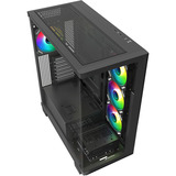Sharkoon ELITE SHARK CA500 Reconditionné boîtier midi tower Noir | 2x USB-A | 1x USB-C | RGB | Verre Trempé