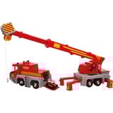Simba Sam le pompier grue de sauvetage 2-en-1, Jeu véhicule Rouge/Jaune
