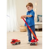 Simba Sam le pompier grue de sauvetage 2-en-1, Jeu véhicule Rouge/Jaune