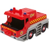 Simba Sam le pompier grue de sauvetage 2-en-1, Jeu véhicule Rouge/Jaune