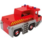 Simba Sam le pompier grue de sauvetage 2-en-1, Jeu véhicule Rouge/Jaune